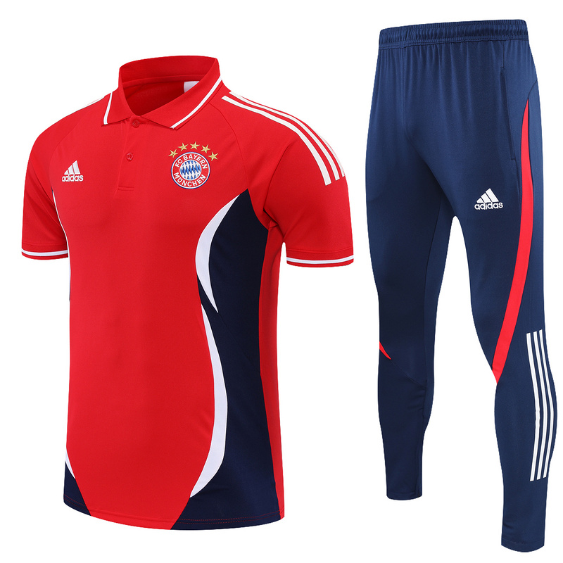 AAA Quality Bayern Munich 22/23 Red/Navy Blue Training Kit Jerse
